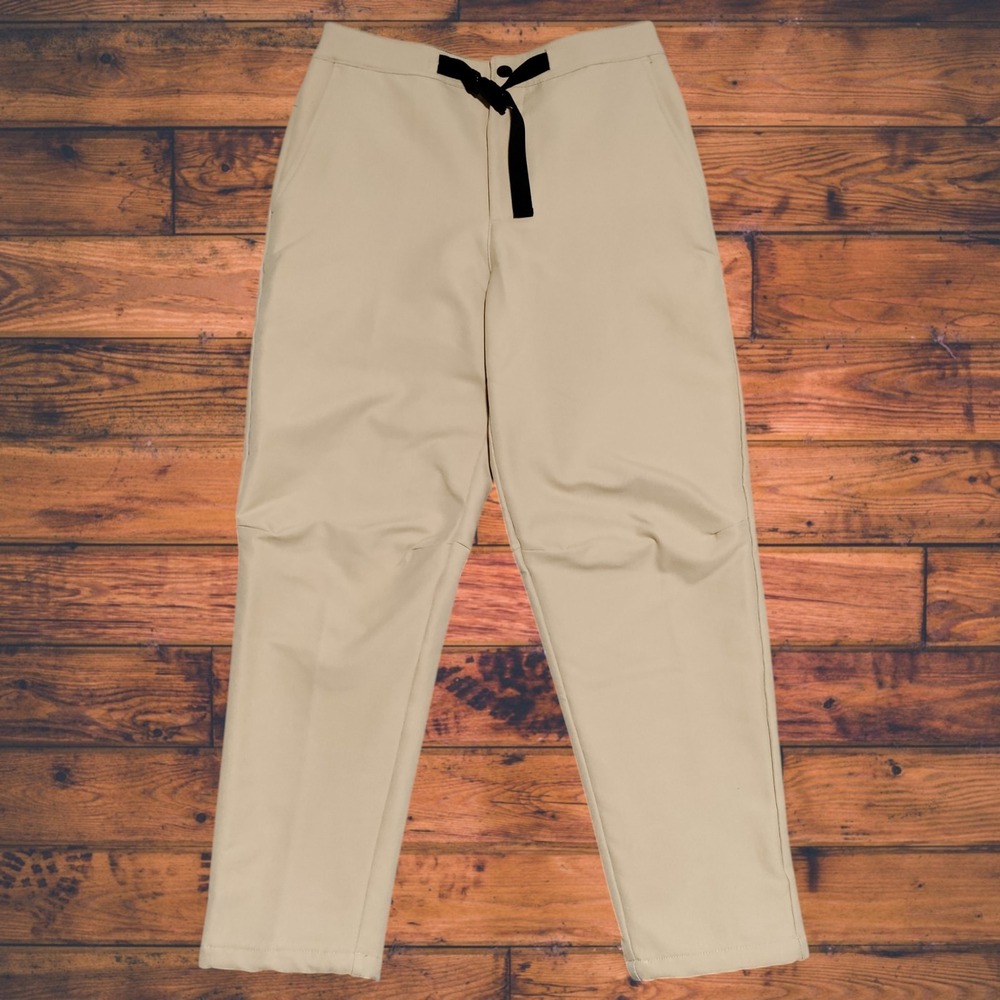 North Face Mens Camden Soft Shell Pant Size Small Khaki Stone‎ Dark Heather NWOT